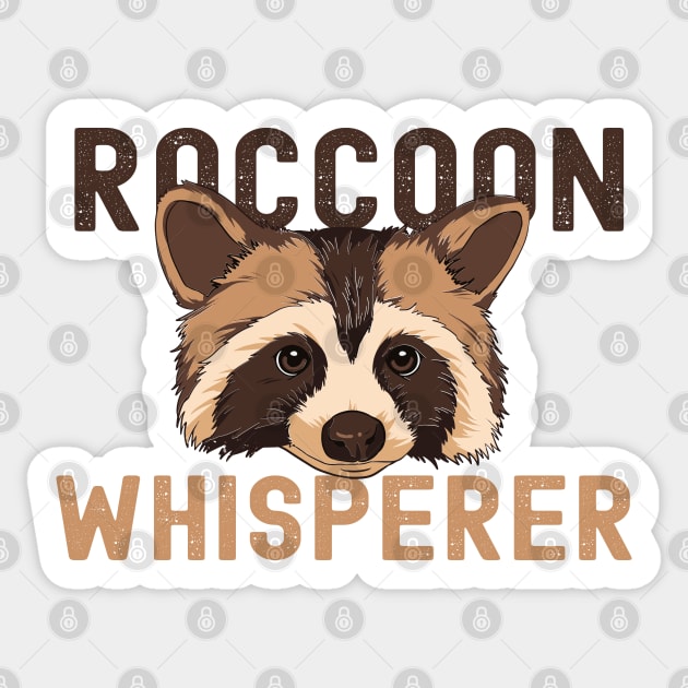 Raccoon Whisperer Sticker by Photomisak72